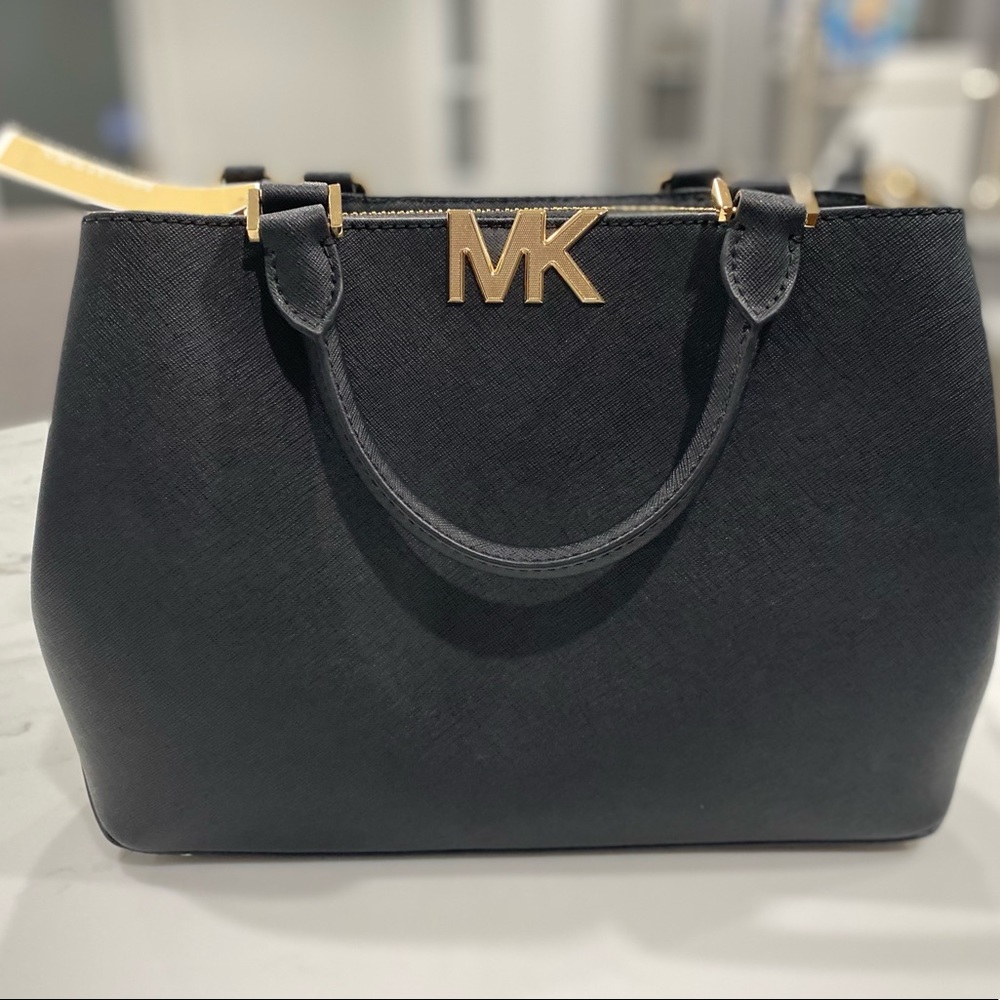 NWT MICHAEL KORS Florence Medium Leather Satchel